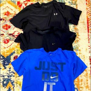 Boys UA & Nike shirts